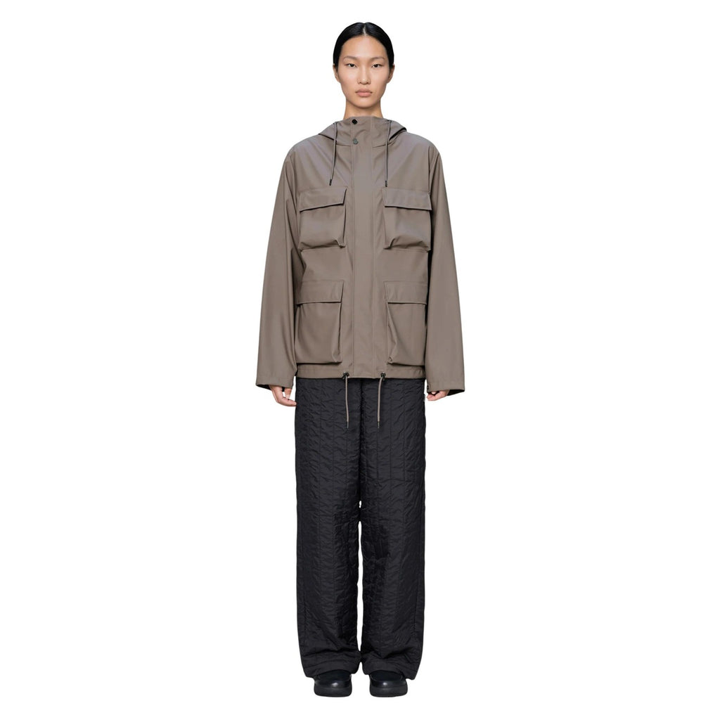 Rains — Pocket Jacket Unisex-Jacke in Braun — Ansicht 2