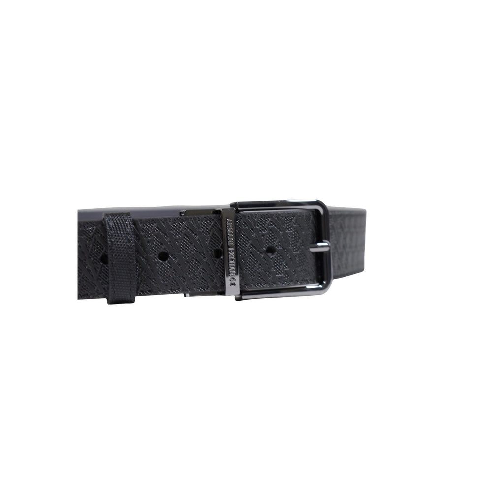 Armani Exchange — Ceinture noire homme — vue 3