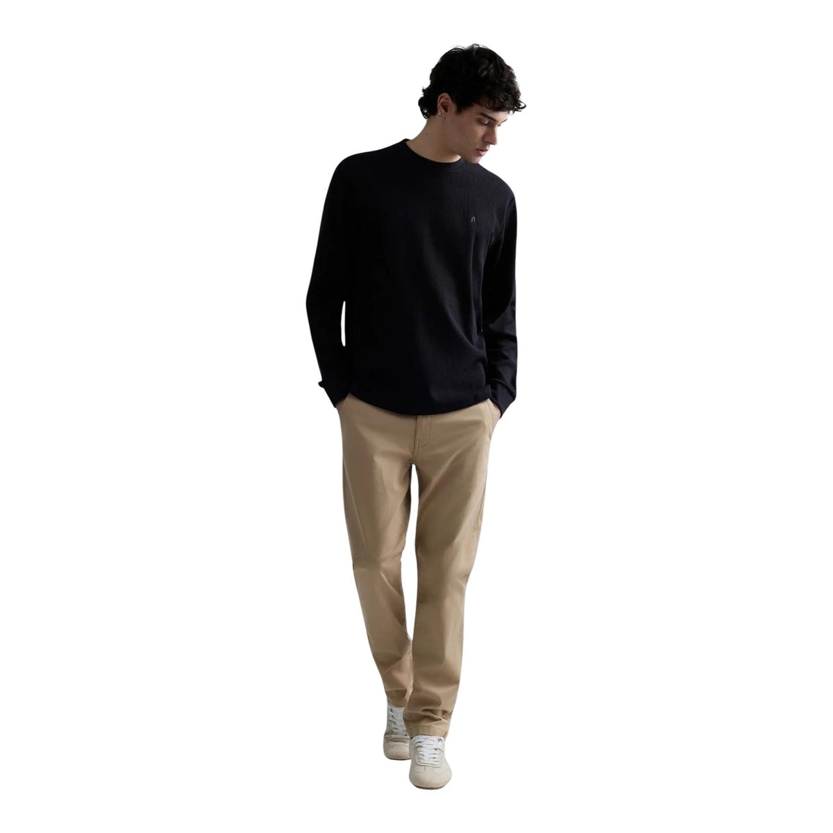 Replay — Men’s black embossed t-shirt — view 2