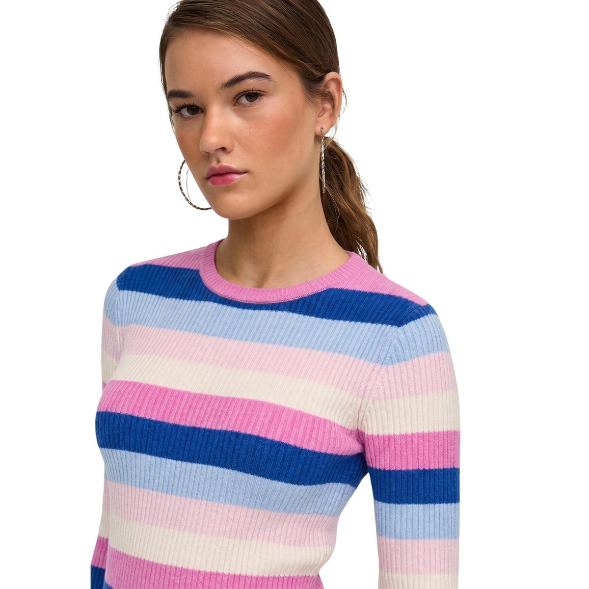 Only — ONLIBI women’s round-neck knitted sweater — view 5
