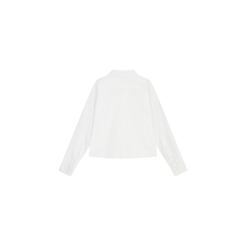 Armani Exchange — Wit katoenen dameshemd — afbeelding 3