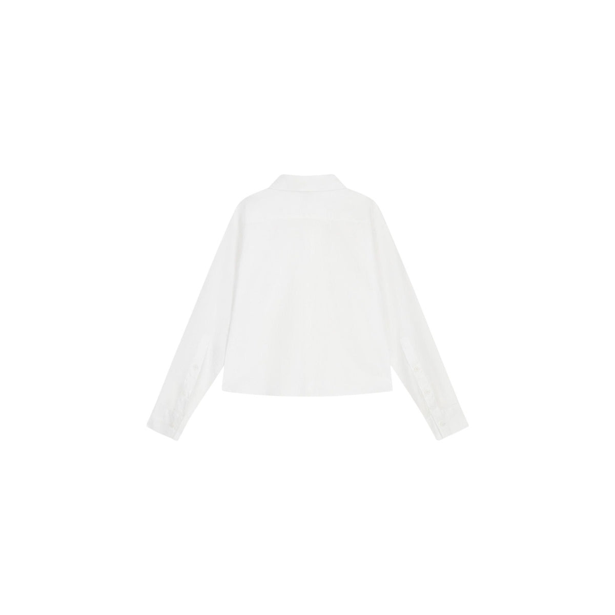 Armani Exchange — Wit katoenen dameshemd — afbeelding 3