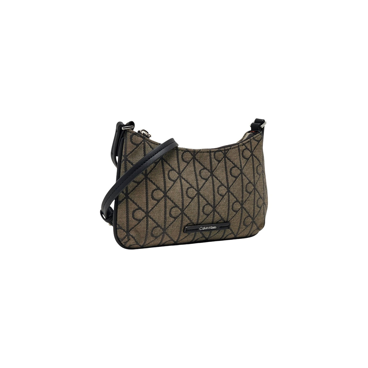 Calvin Klein — Black bag ref. EMBLEM AOP JACQUARD CONV MINI BA woman — view 3