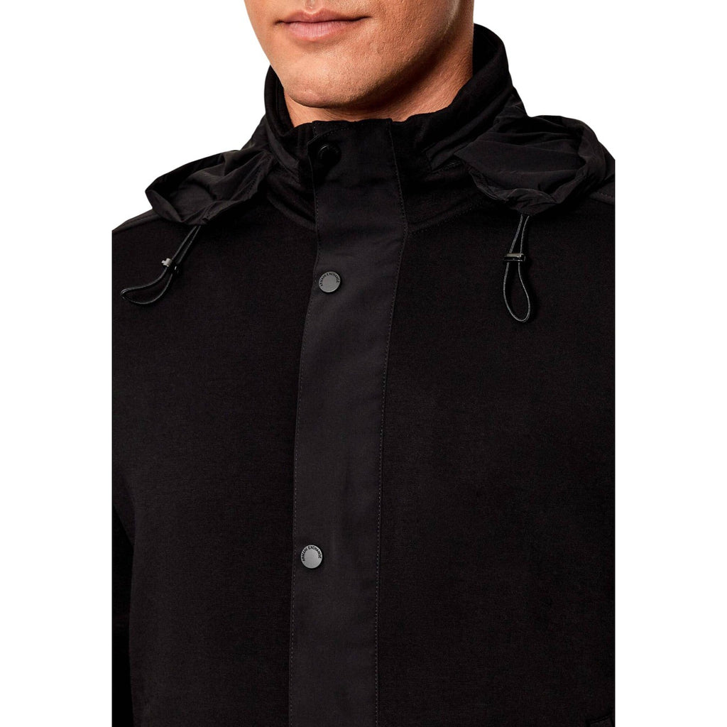 Armani Exchange — Zwarte hoodie met 3/4-mouwen voor heren — afbeelding 5