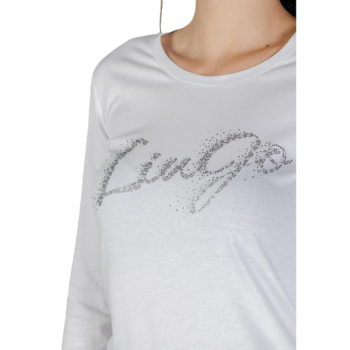 Liu Jo — T-shirt manches longues blanc femme UF5283 — vue 5