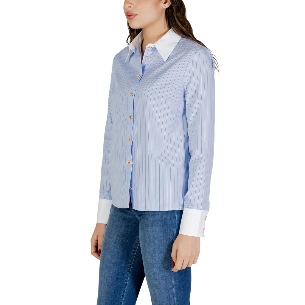 Morgan – Damen-Rundhalsshirt hellblau — Ansicht 4