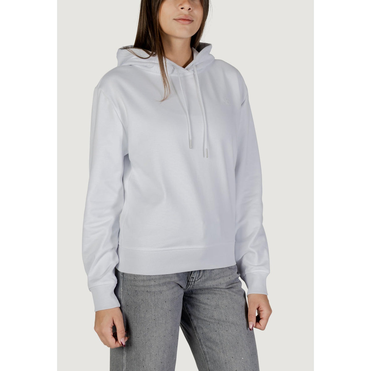 Calvin Klein Jeans — Witte hoodie voor dames LV047C224G — afbeelding 5
