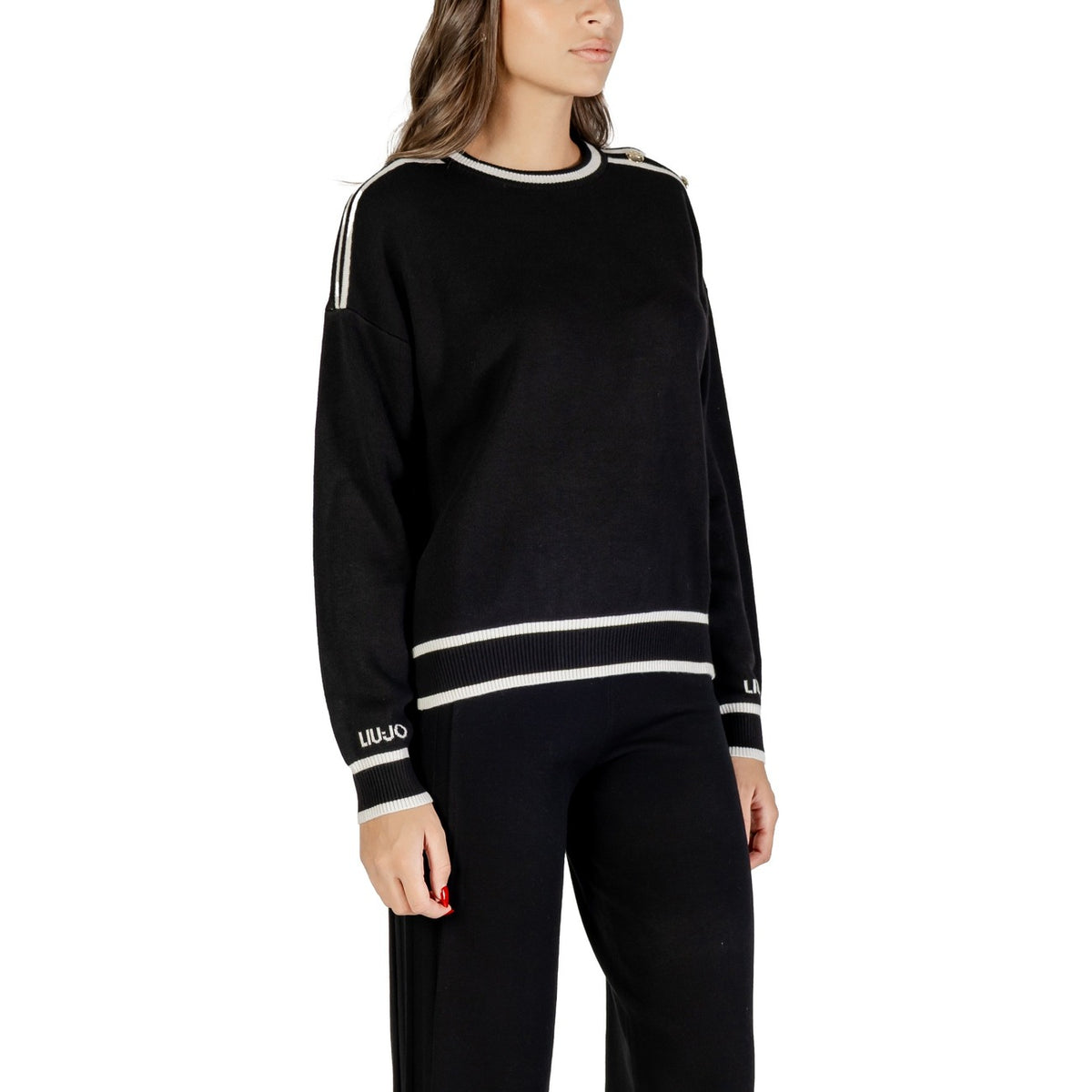 Liu Jo — Pull noir réf. TF5230 MS59L femme — vue 3