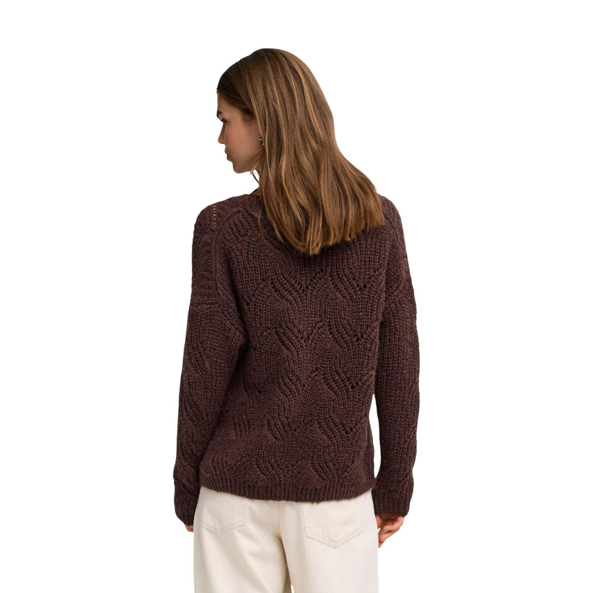 Only — ONLHANJA glittertrui met ronde hals voor dames — afbeelding 3