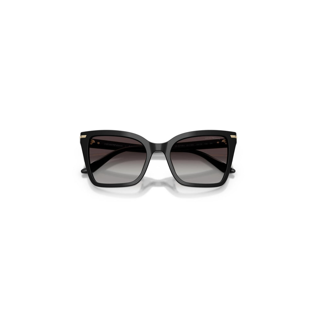 Emporio Armani — Lunettes de soleil EA4273BU noires femme — vue 4