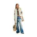 Desigual — Manteau Joya floral blanc femme