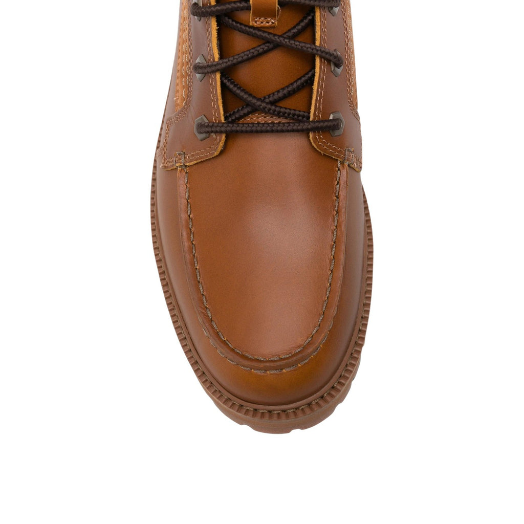 Timberland — Bottines Hayd Mid Lace en cuir marron homme — vue 5