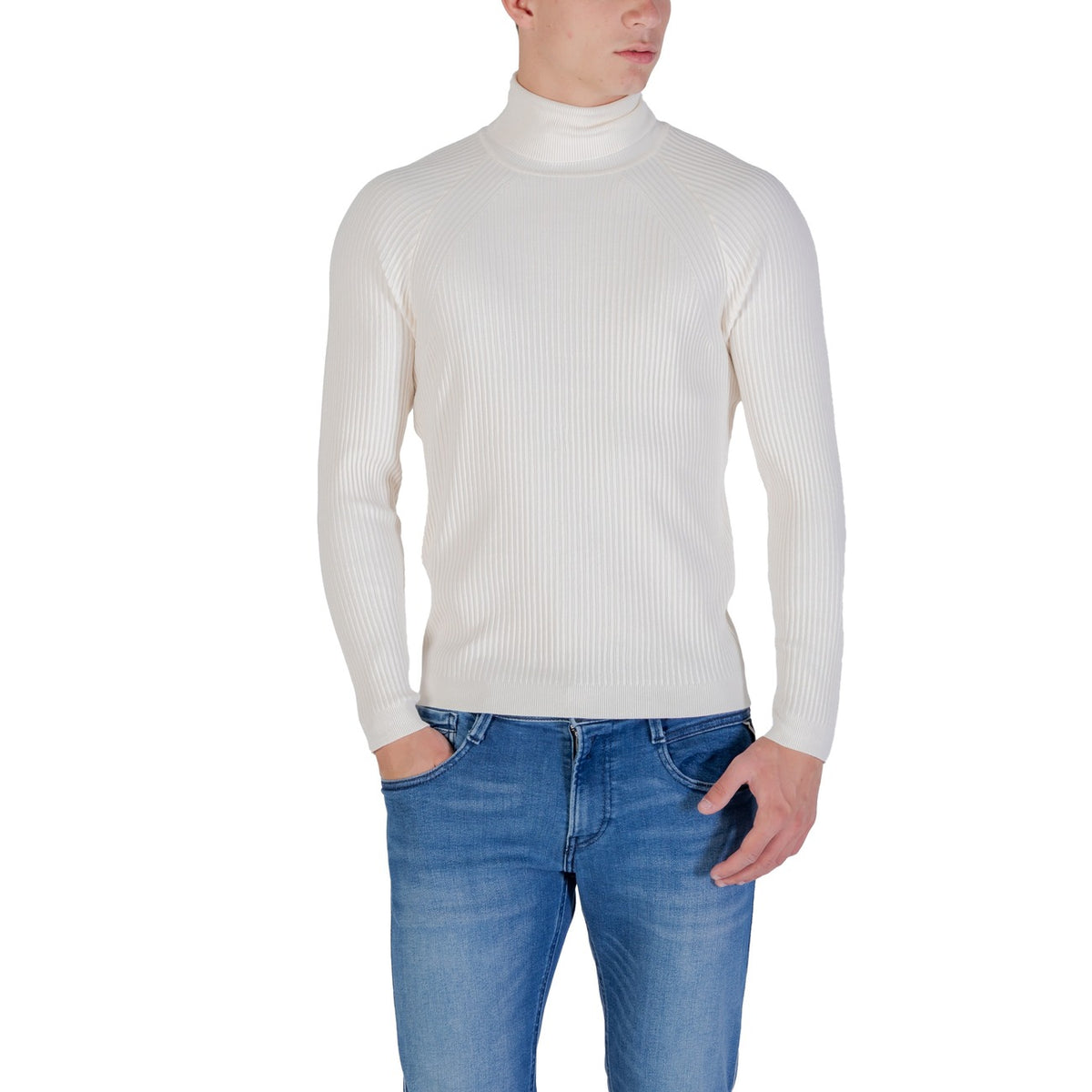 Antony Morato — Pull col montant écru homme — vue 5