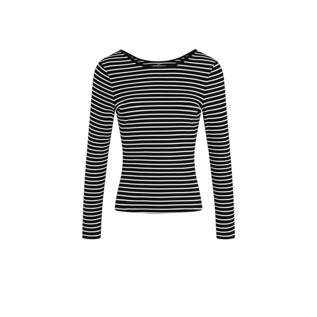Morgan — Damen-Pullover mit Rundhalsausschnitt, schwarz