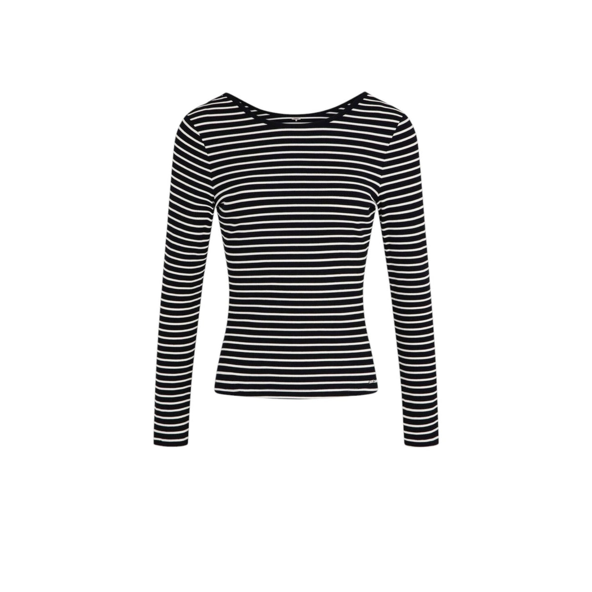 Morgan — Pull col rond noir femme