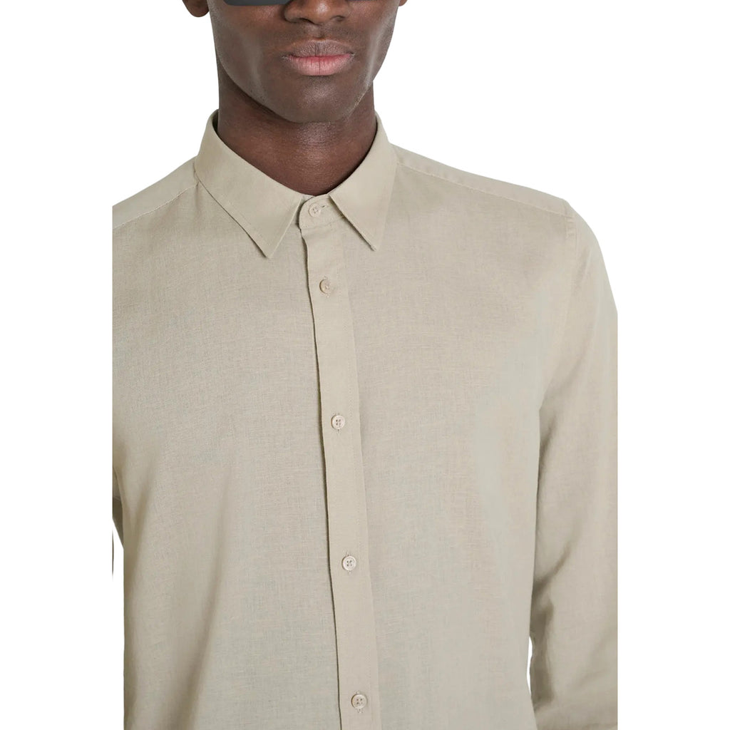 Antony Morato — overhemd ref. MMSL00759-FA401074 beige voor heren — afbeelding 4