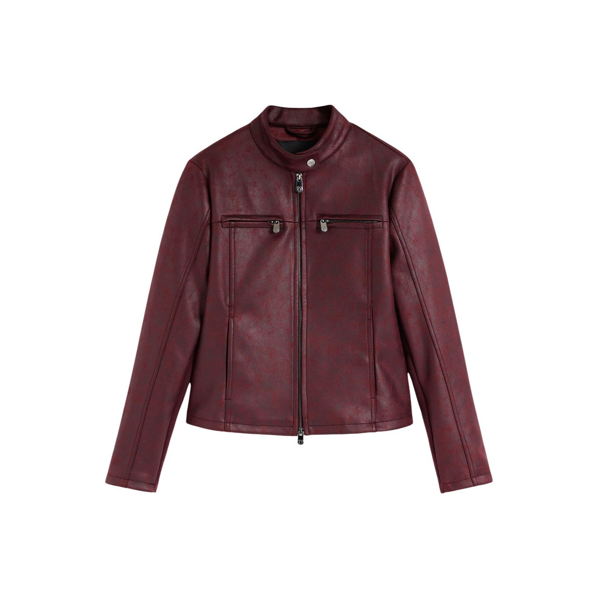 Desigual — Women’s burgundy Bikercy jacket — view 2