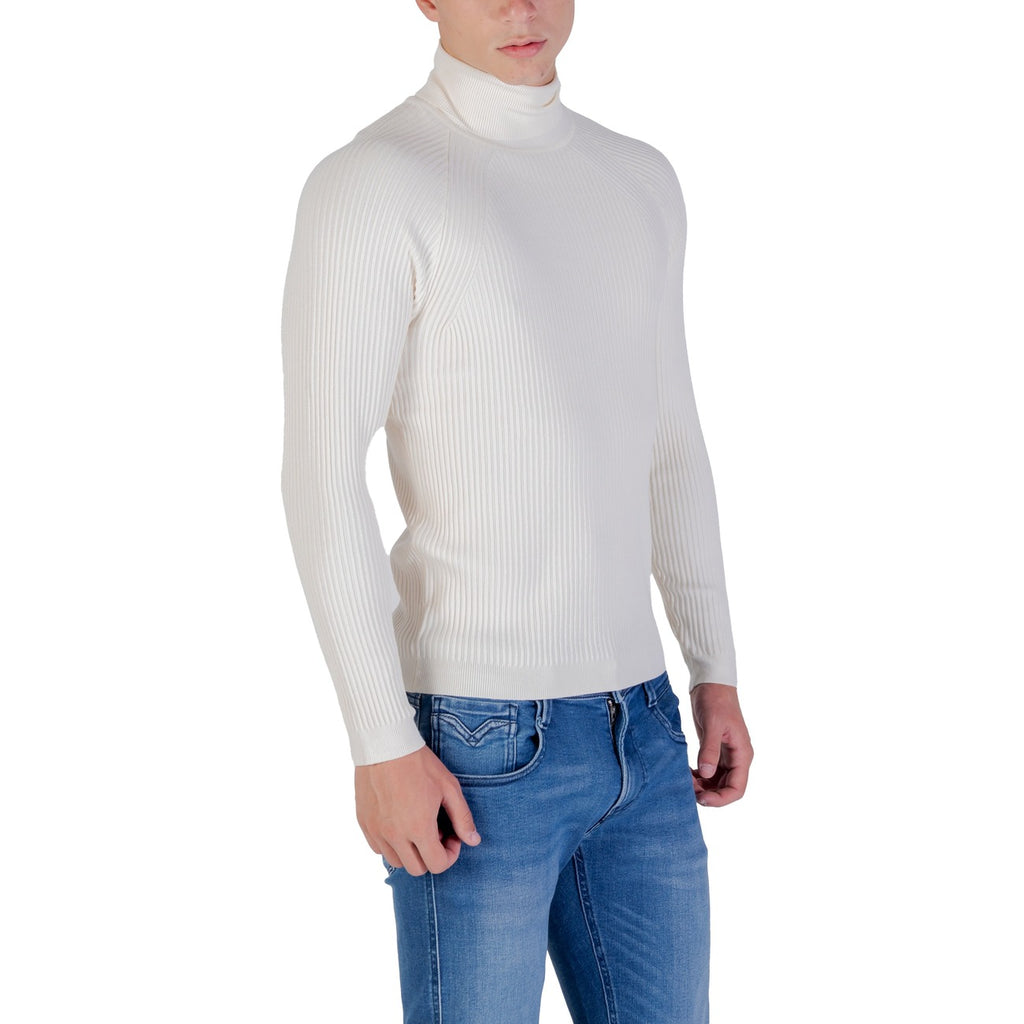 Antony Morato — Men’s ecru high-neck sweater — view 4