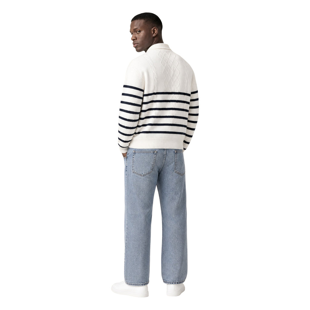 Tommy Jeans — weißes Sweatshirt für Herren — Ansicht 3