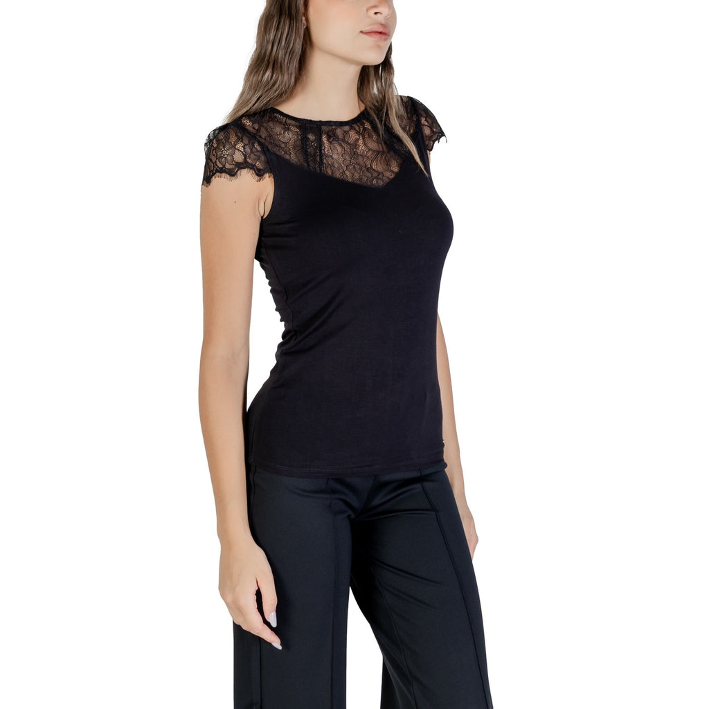 Morgan — Top Giulia en dentelle noir femme — vue 4