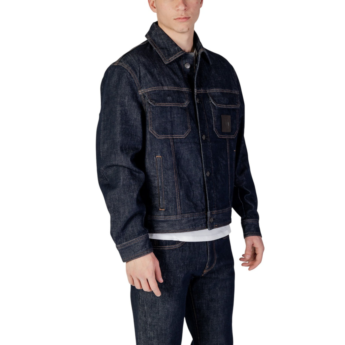 Armani Exchange — Veste stretch XM000343 bleue homme — vue 3
