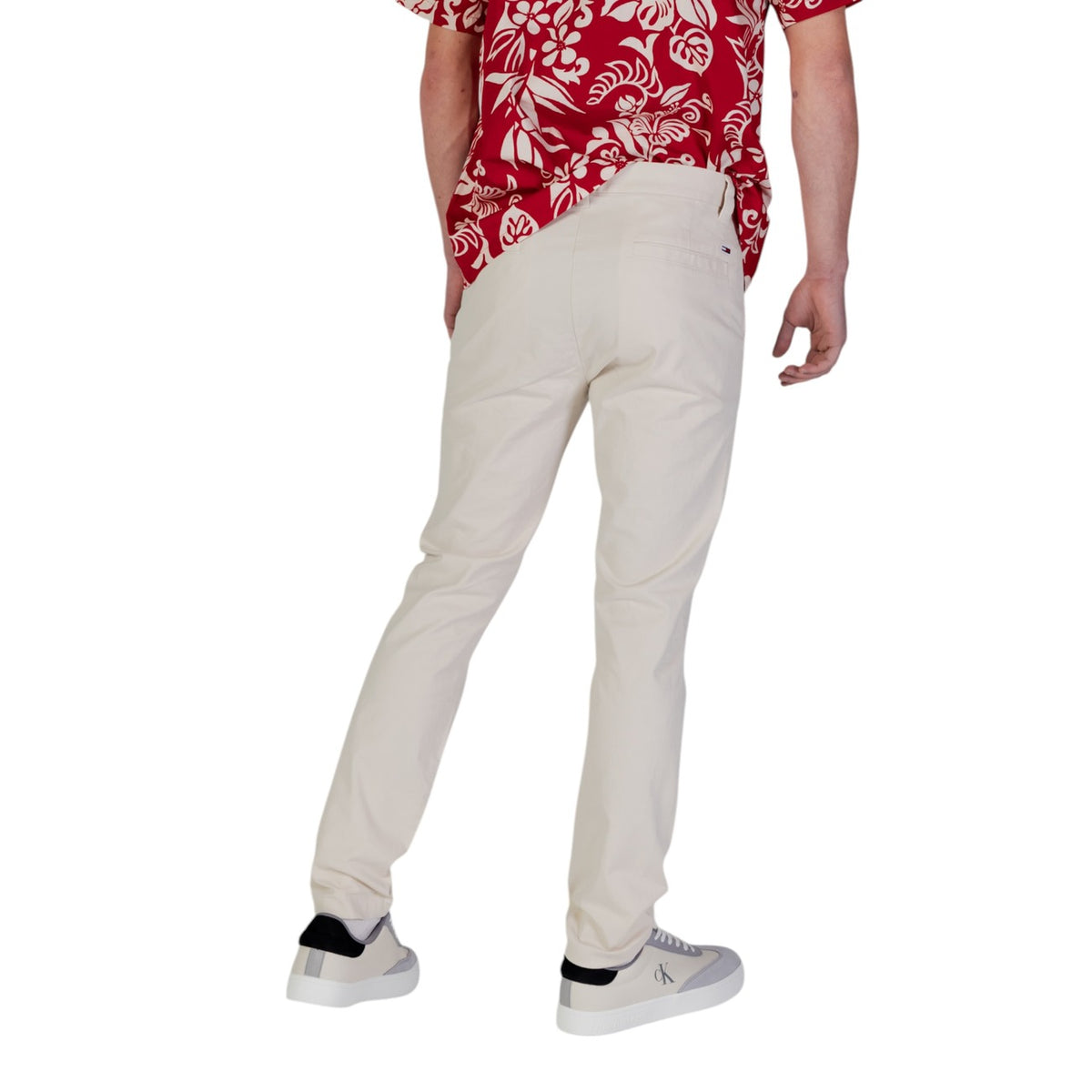 Tommy Jeans — Pantalon DM0DM20282 beige en coton stretch homme — vue 4