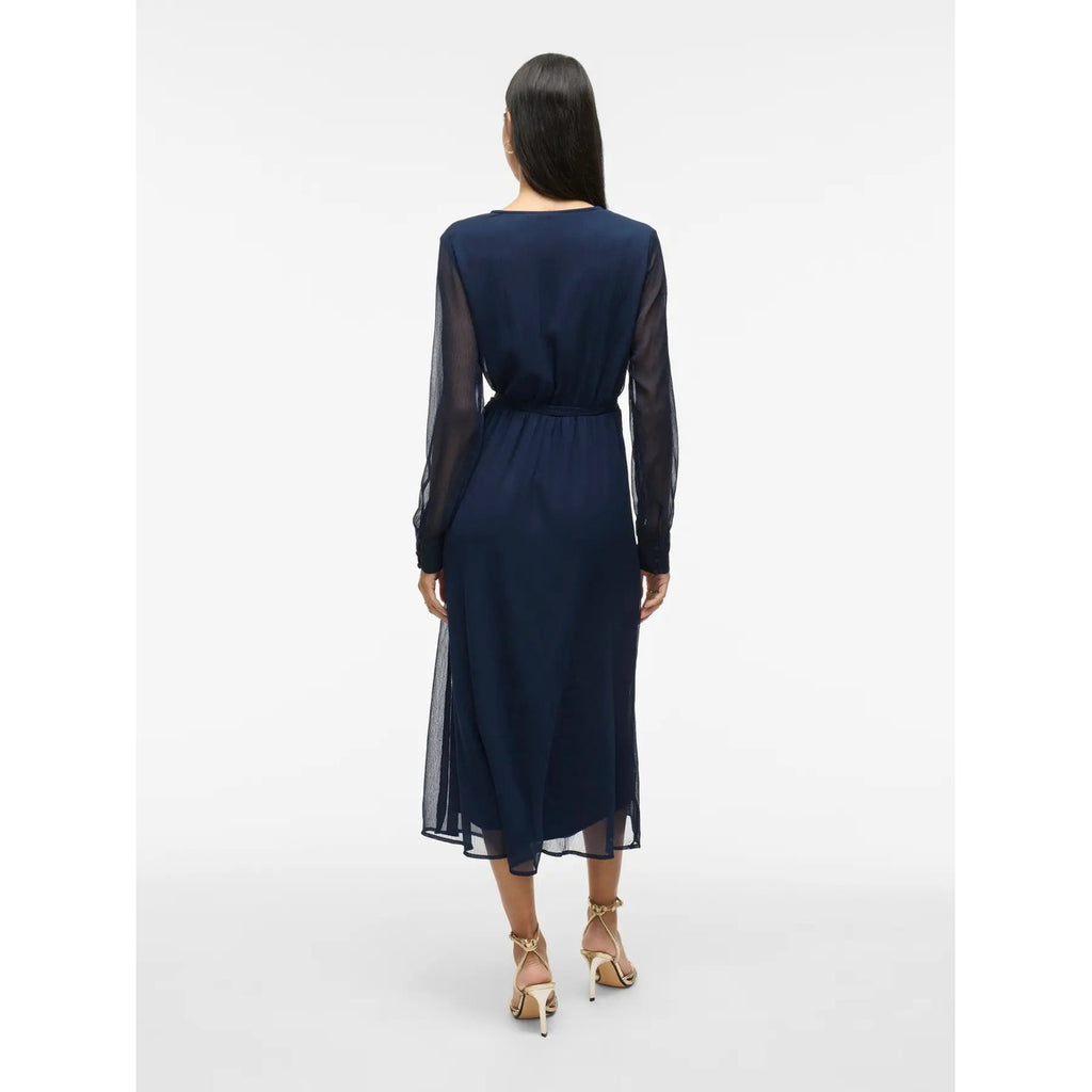 Vila Clothes — Robes 14095704 bleu femme — vue 2