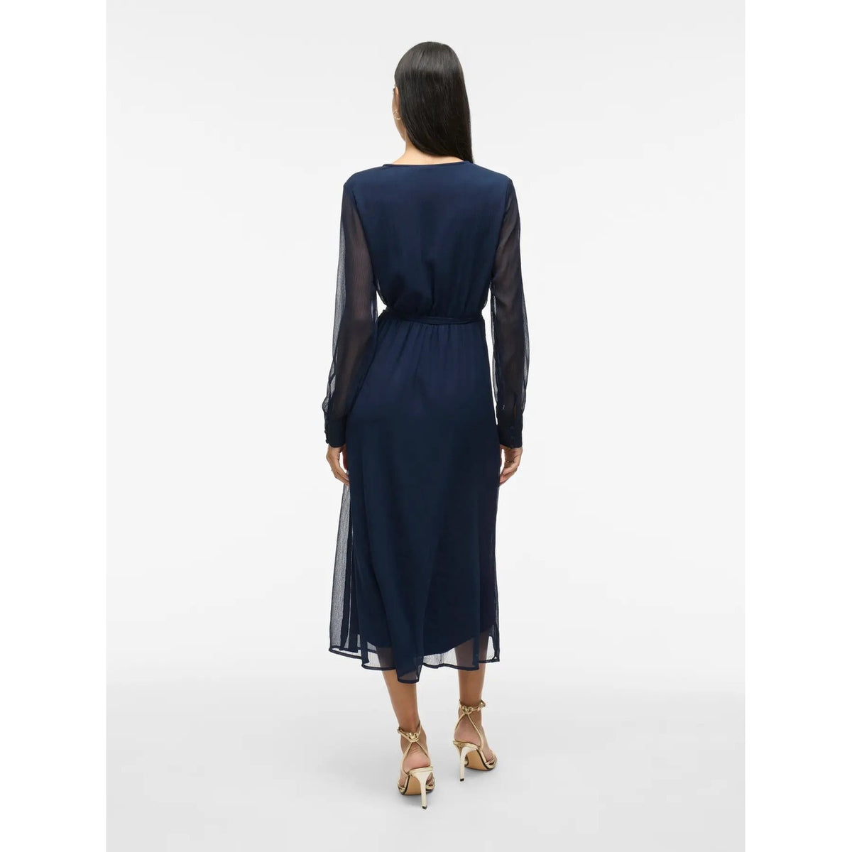 Vila Clothes — Robes 14095704 bleu femme — vue 2