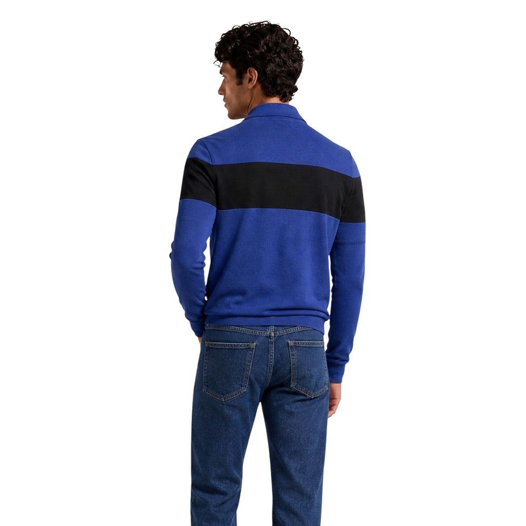 Armani Exchange — Men’s blue viscose blend sweater — view 4