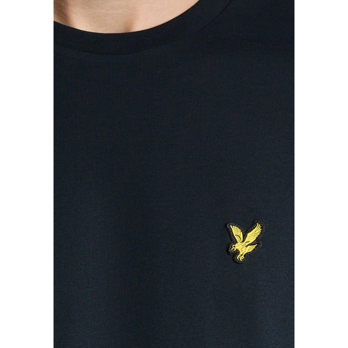 Lyle & Scott — Blaues Baumwoll-T-Shirt für Herren — Ansicht 2