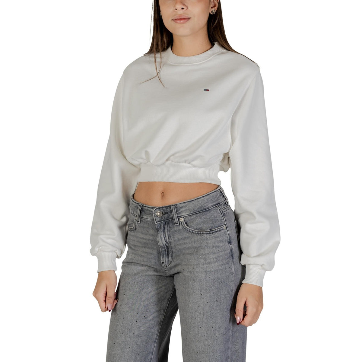 Tommy Jeans — Dames sweatshirt DW0DW21831 wit — afbeelding 3