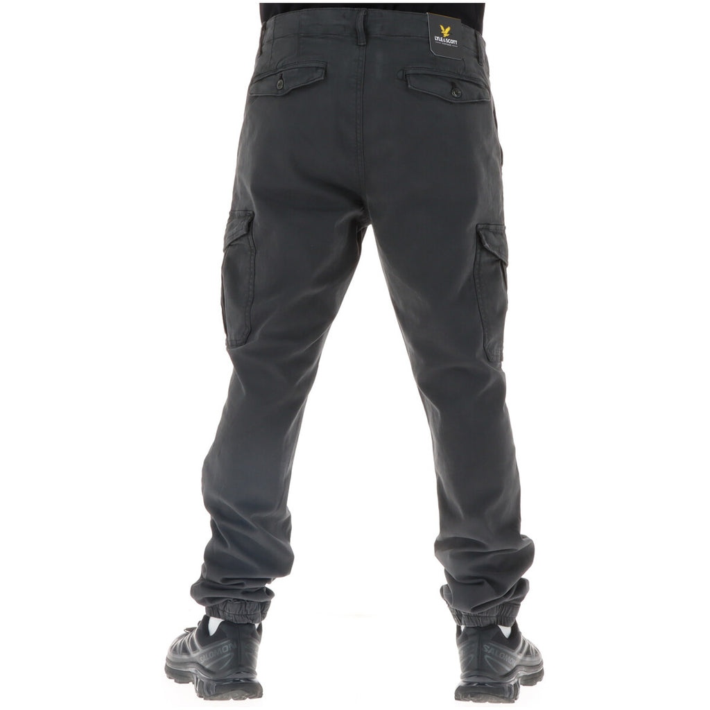 Lyle & Scott — Grijze chino broek van stretchkatoen voor heren — afbeelding 3