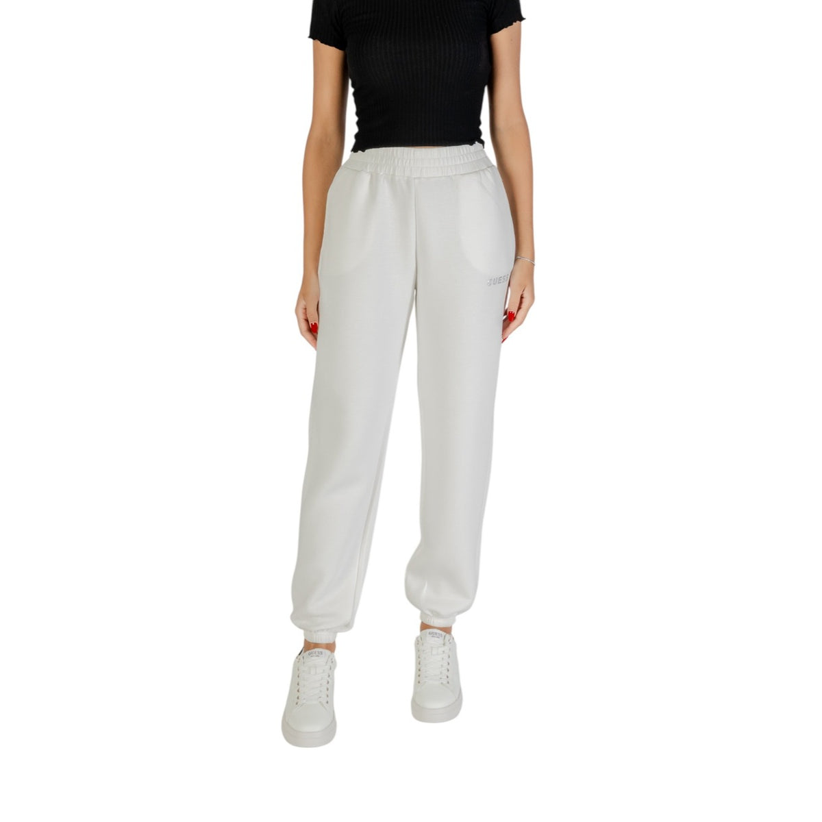 Guess Active — Damen-Jogginghose Cecilia Scuba weiß