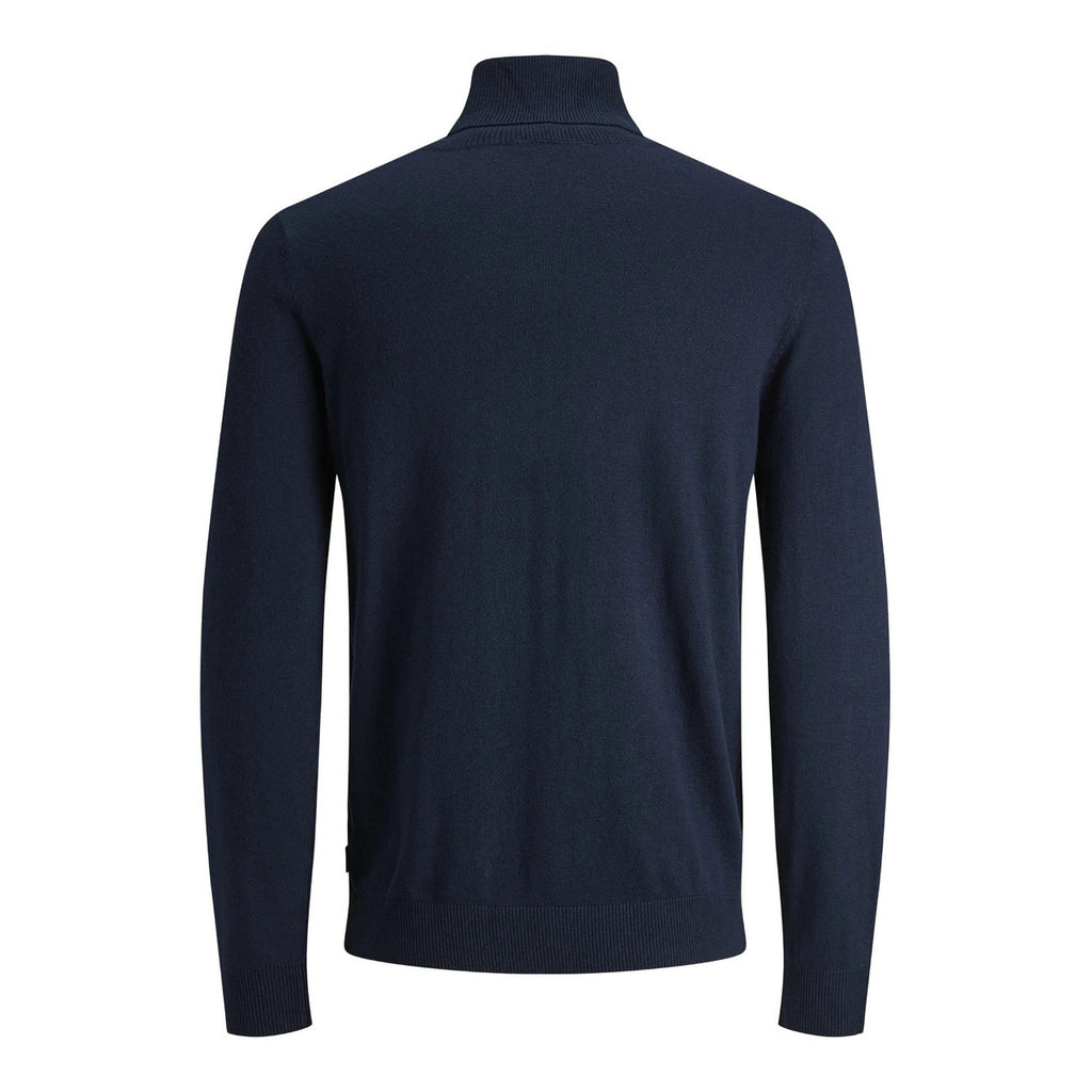 Jack & Jones — Pull Emil col roulé bleu marine homme — vue 2