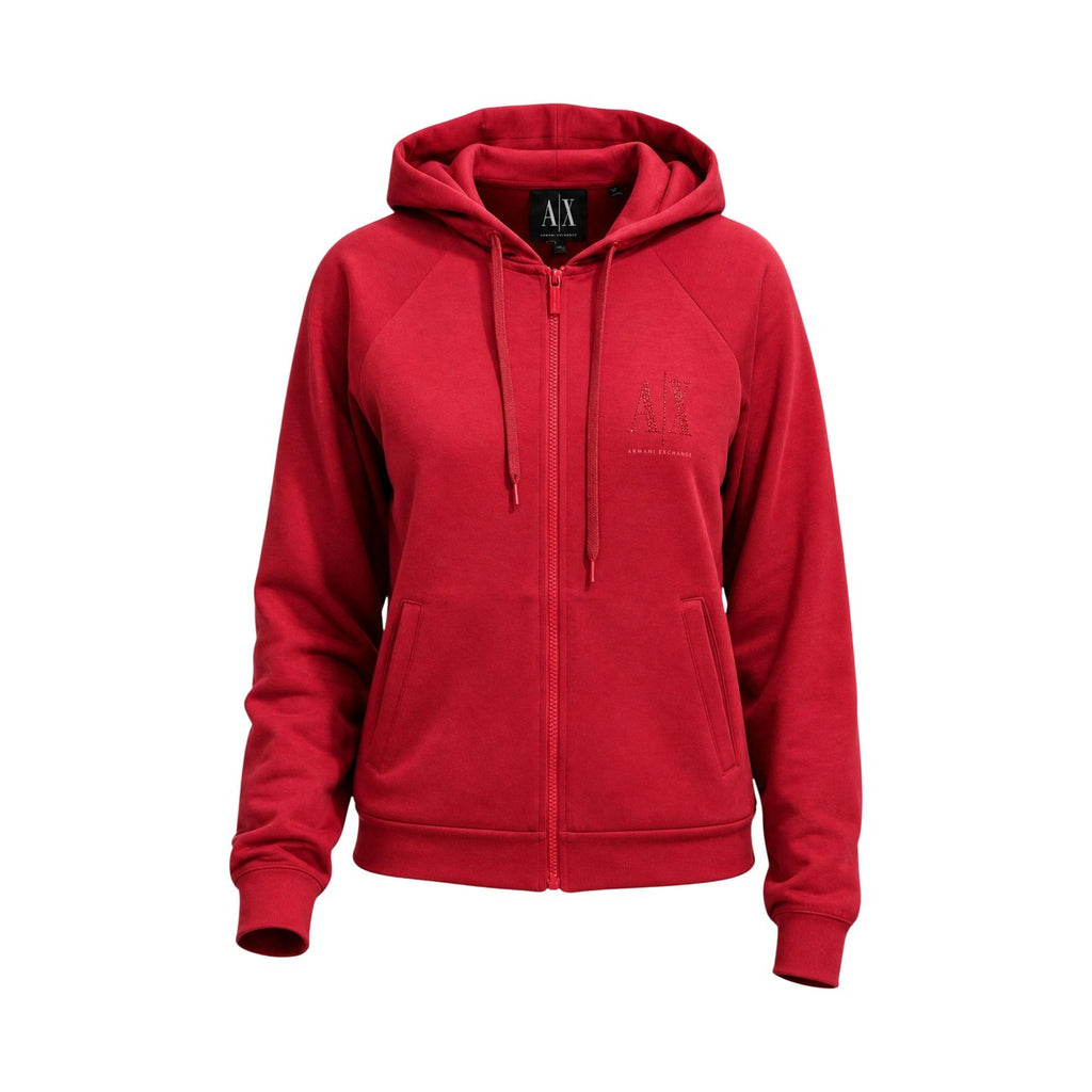 Armani Exchange — Women’s red hoodie — view 2