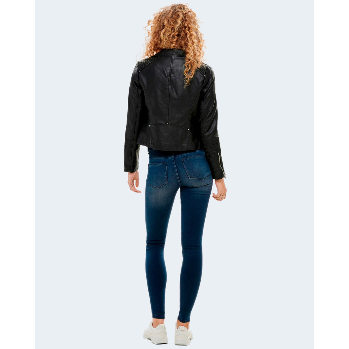 Only — Veste biker ONLGEMMA noire femme — vue 5