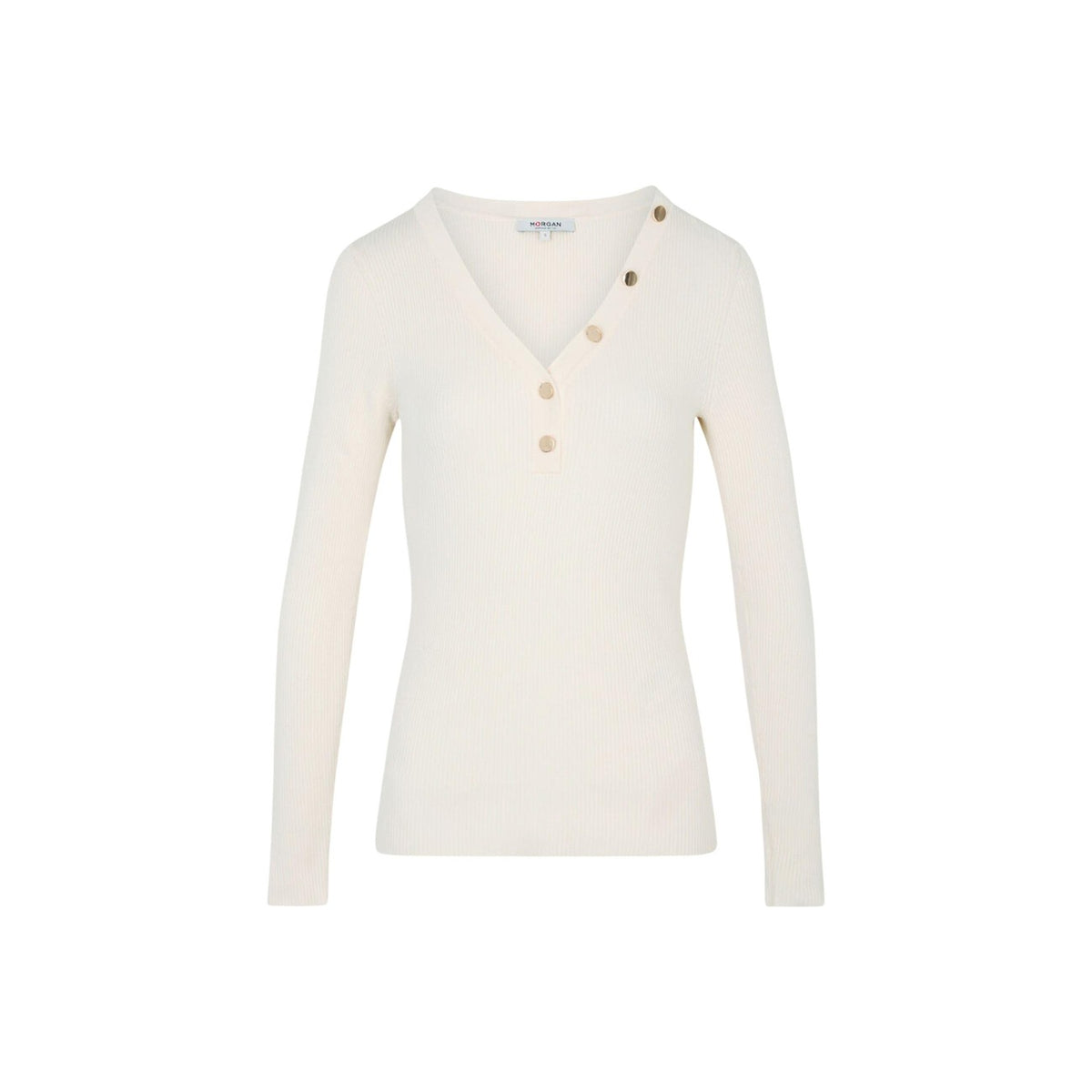Morgan — Beiger Damen-Pullover — Ansicht 4