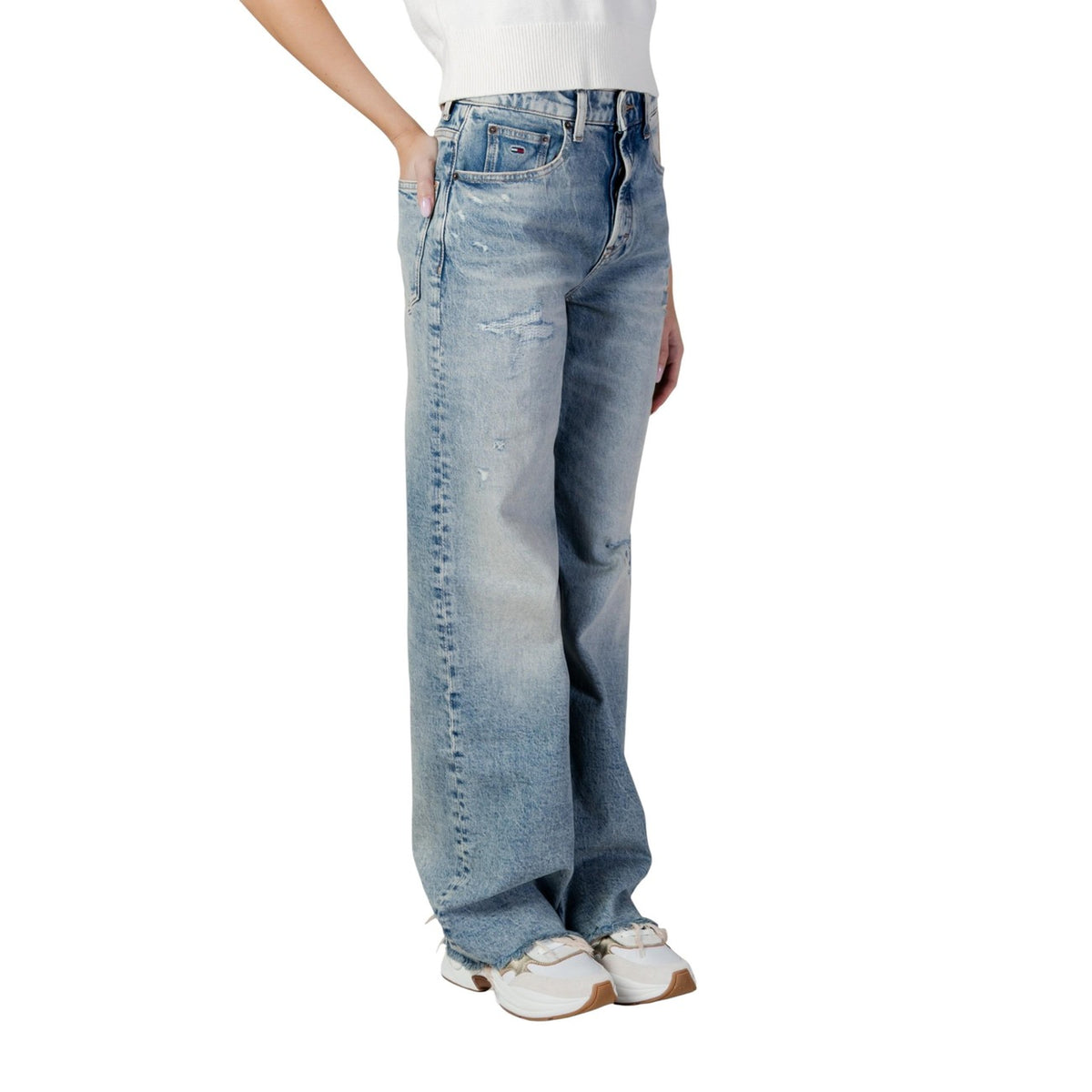 Tommy Jeans — Women's blue stretch cotton jeans DW0DW22437 — view 3