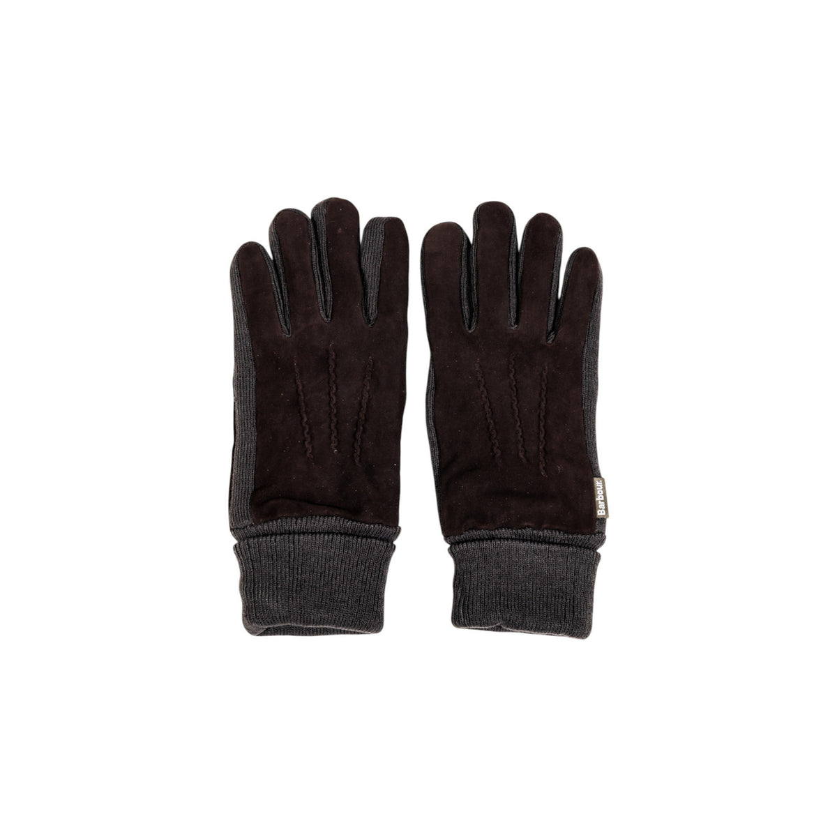 Barbour — Gants Magnus en cuir marron homme