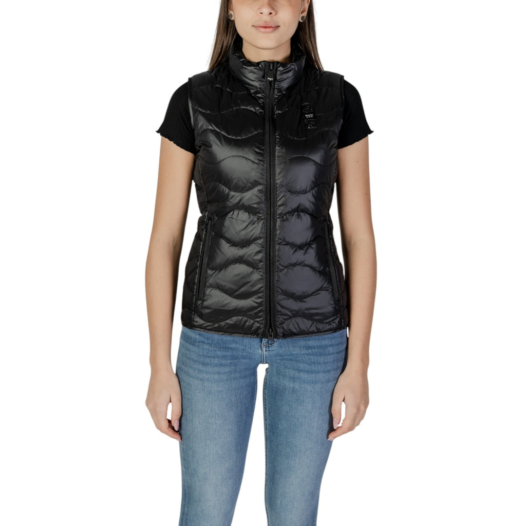 Blauer — Women’s black Venice quilted vest — view 2