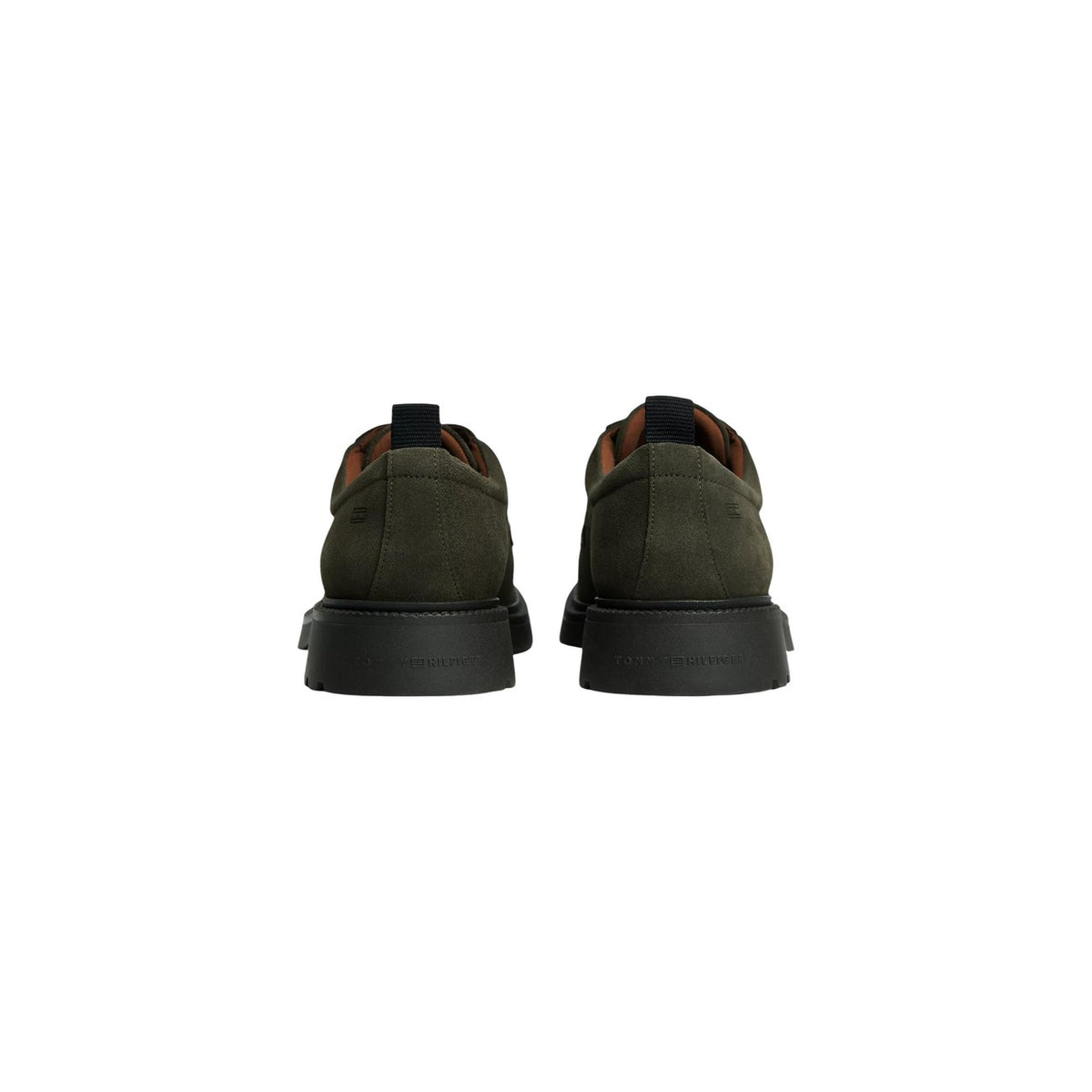 Tommy Hilfiger – Grüne Herren-Slipper aus Leder — Ansicht 3