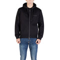 Armani Exchange — Sweat en coton noir homme