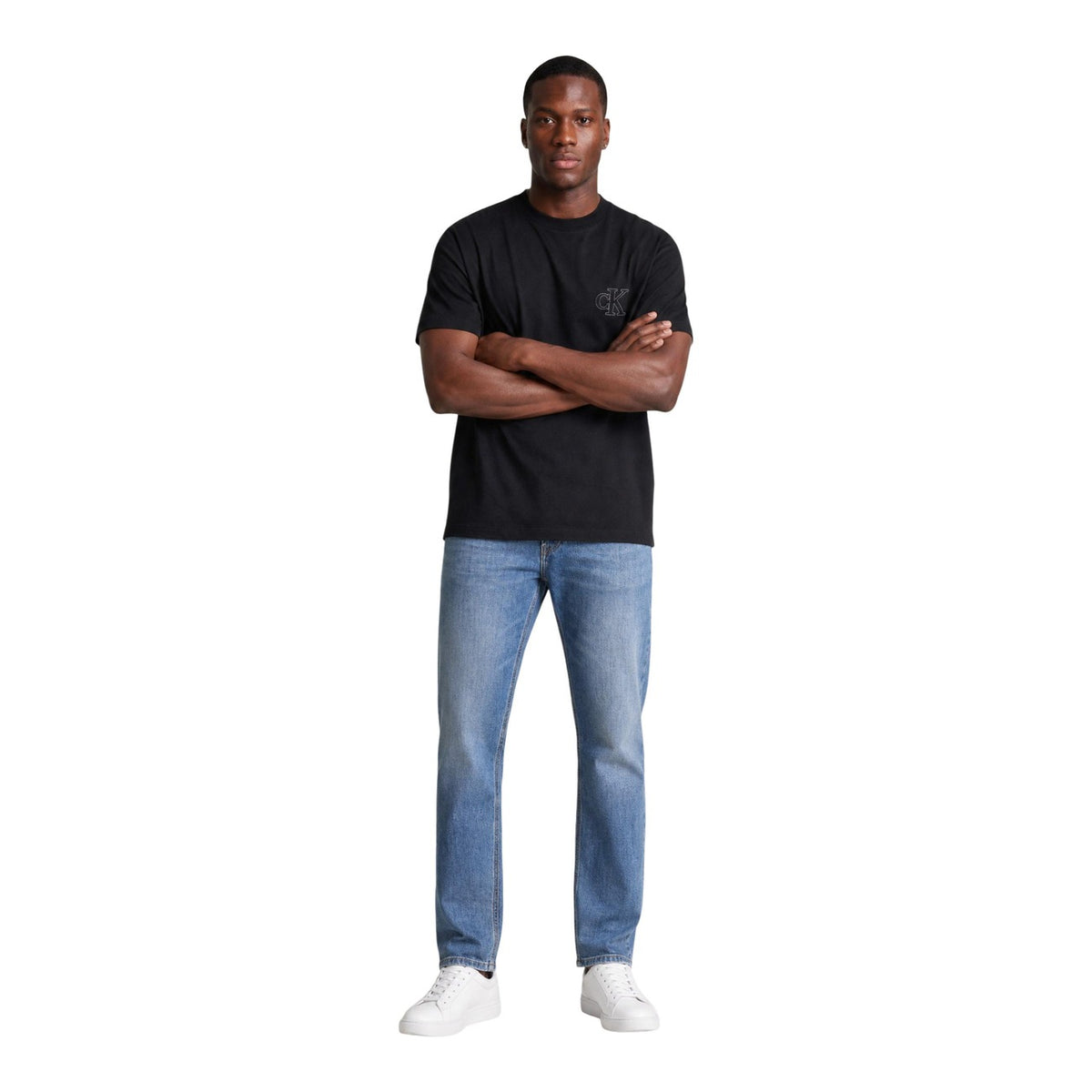 Calvin Klein Jeans — Schwarzes T-Shirt für Herren — Ansicht 2