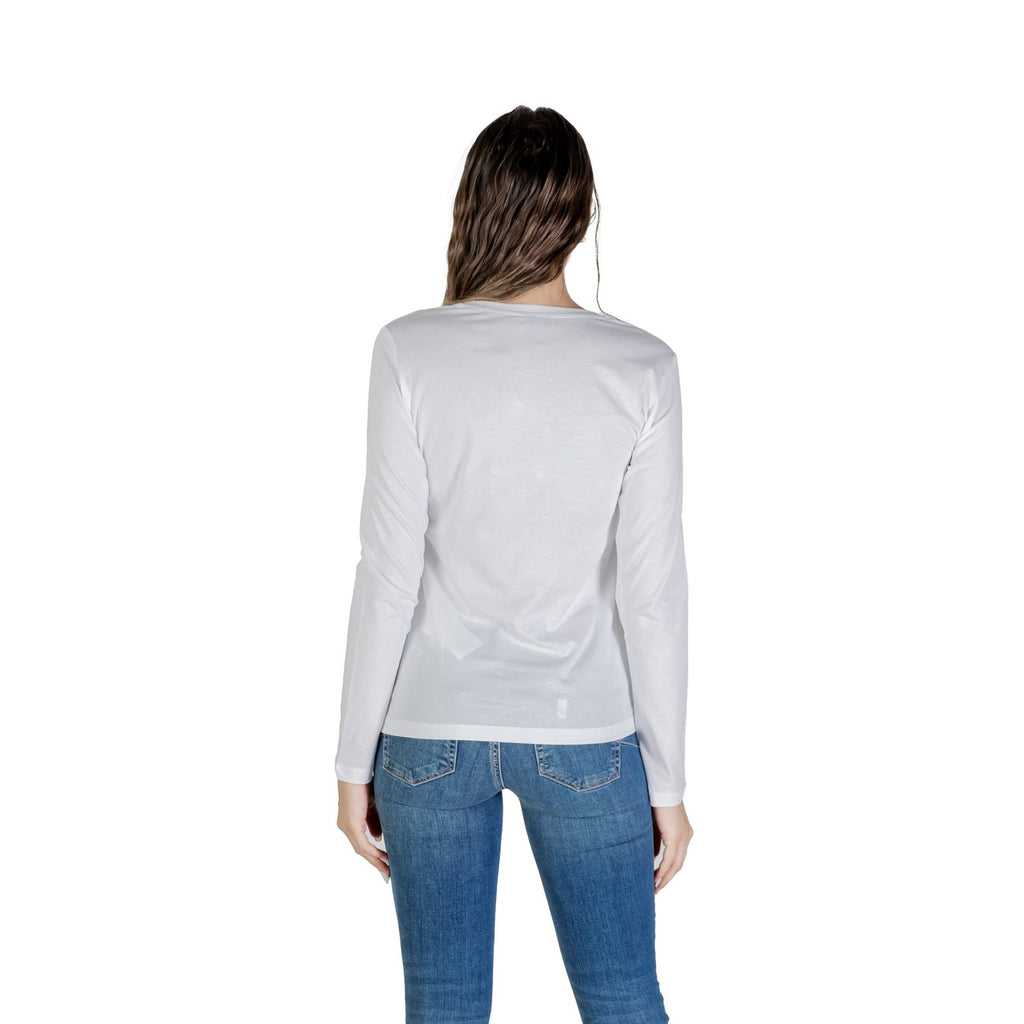Liu Jo — T-shirt manches longues blanc femme UF5283 — vue 2