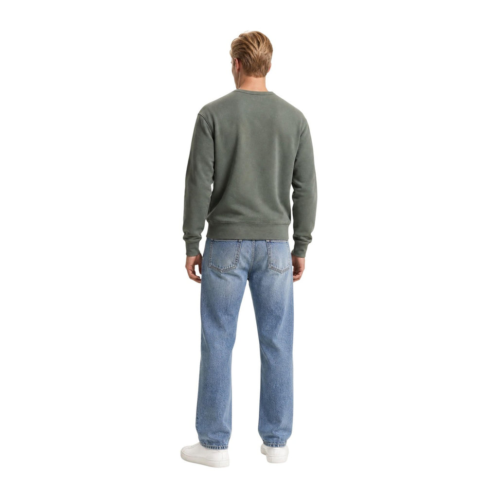 Levi’s — Grünes Herren-Sweatshirt mit Rundhals — Ansicht 3