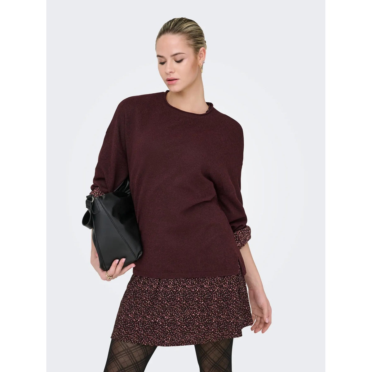 Only — Pull en maille ONLLOYAL col rond femme — vue 8