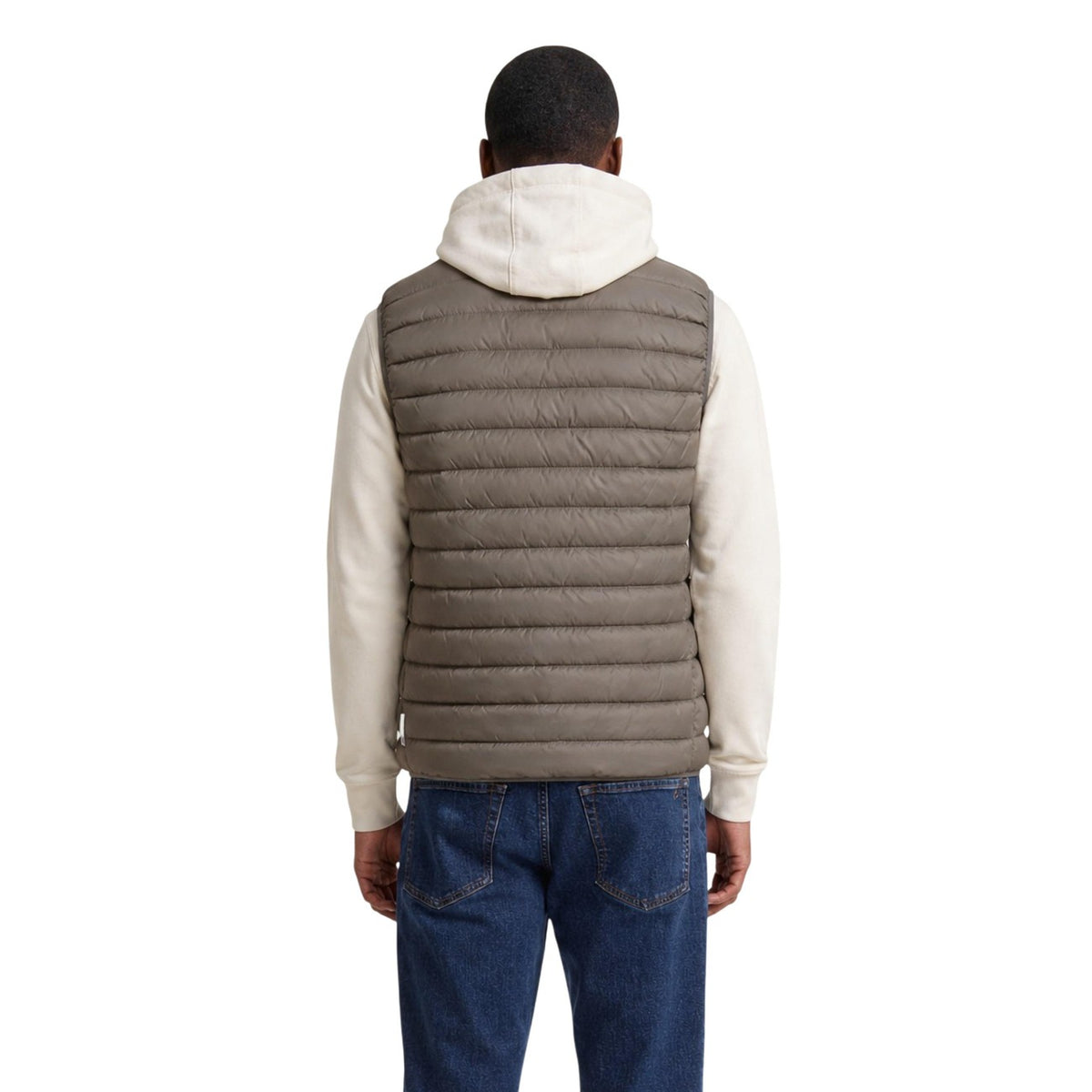Armani Exchange — Gilet matelassé marron homme — vue 4