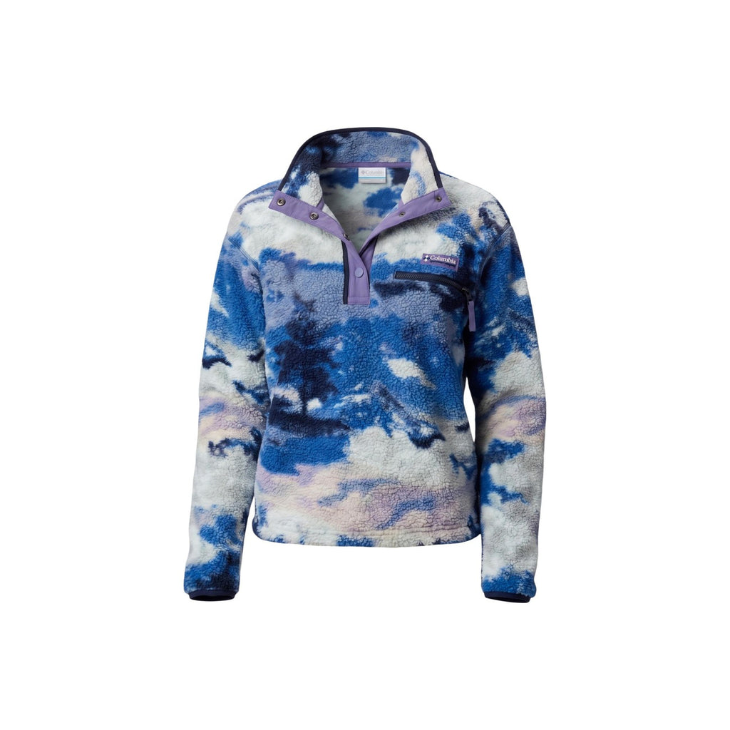 Columbia — Helvetia II Printed Cropped Half Snap Fleece lilac woman — view 4