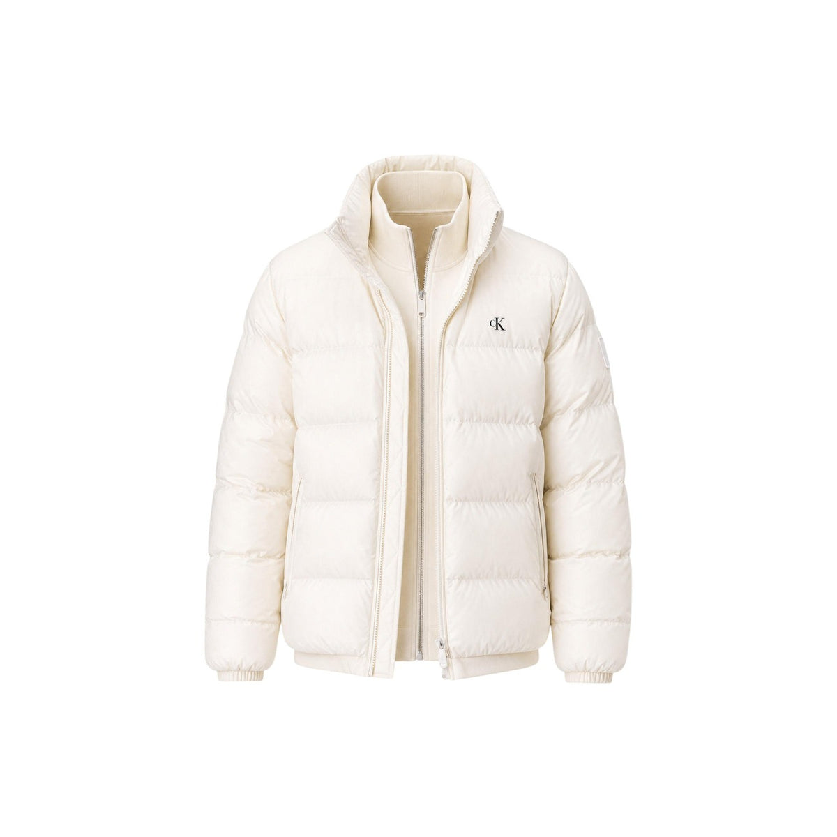 Calvin Klein Jeans — Wit herenjack met capuchon — afbeelding 2