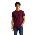 Tommy Jeans — Men’s burgundy organic cotton t-shirt